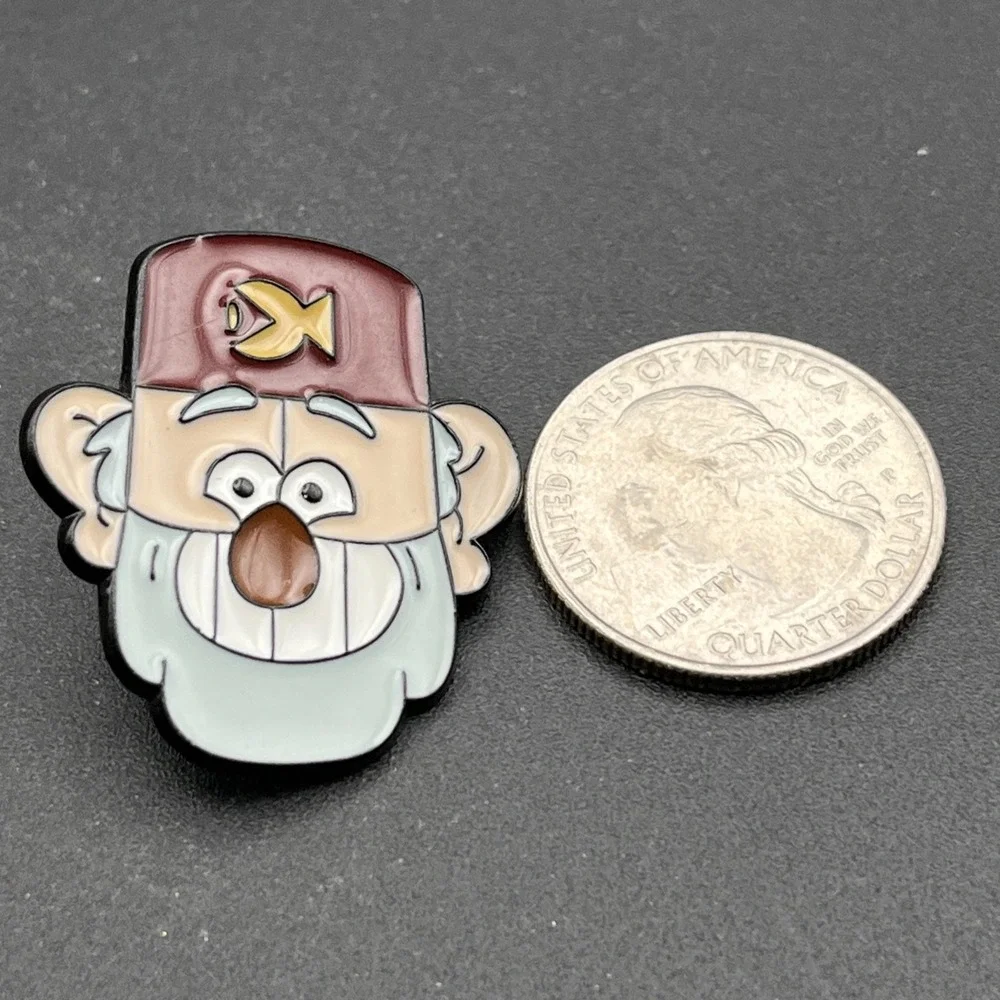 Gruncle Stan Gravity Falls Animation Cartoon Lapel Hat‎ Pin